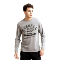 Russell Athletic Μπλούζα L/S CREWNECK A0-020-2-090 Γκρι