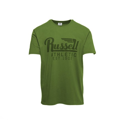 Russell Athletic Μπλούζα WING S/S CREWNECK A0-013-1-272 Χακί